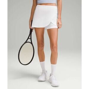 NWT Lululemon High-Rise Wrap Tennis Skirt White Size 2